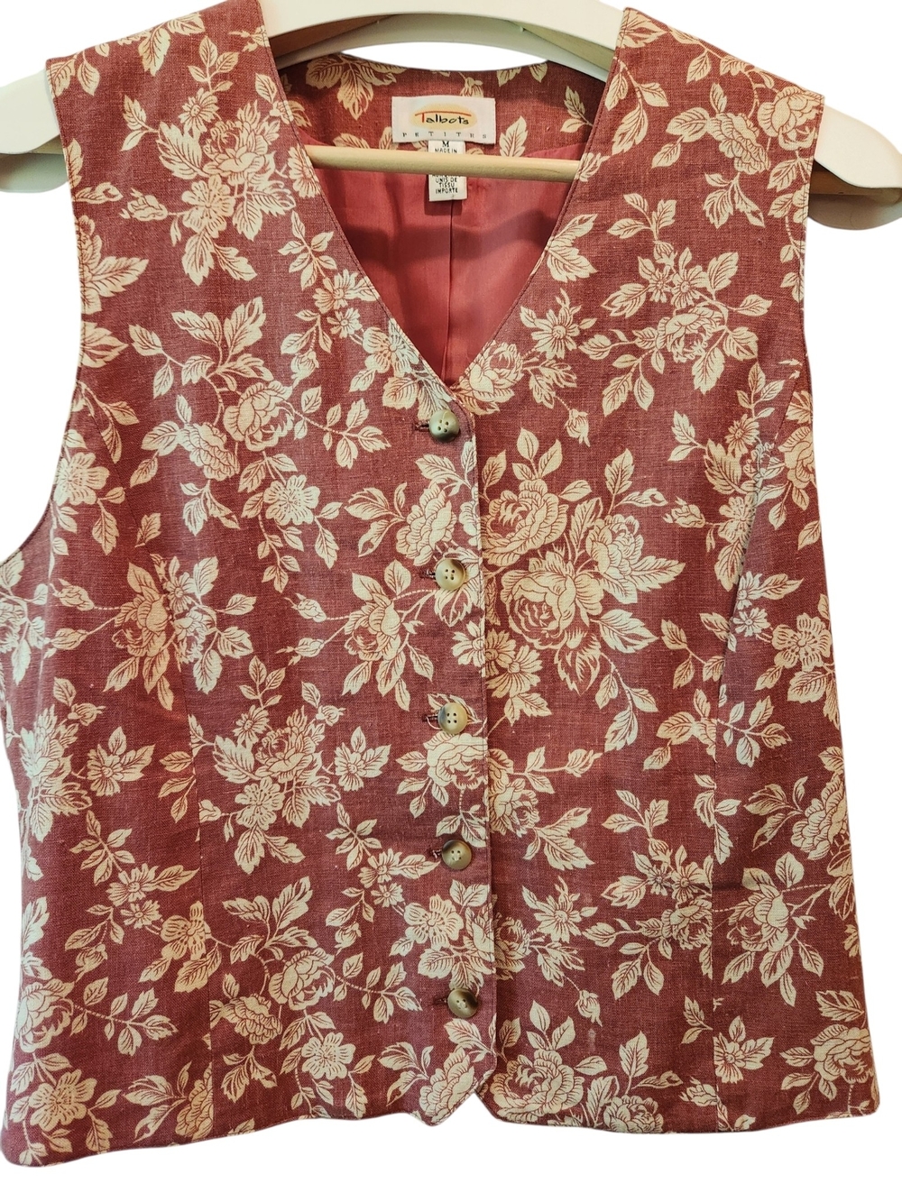 Vintage Staple! -Talbots Floral Tapestry Vest – Size MED.